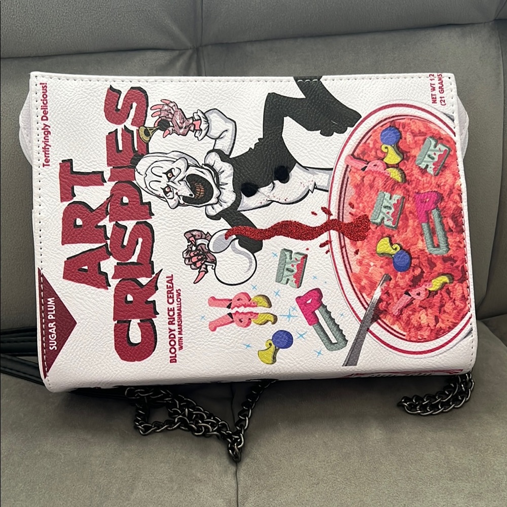 Art Crispies terrifier White and Red Women's Bag